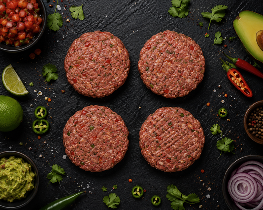 4 Mexicaanse Hamburgers