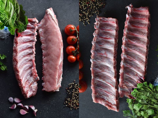 Spare ribs dik of dun